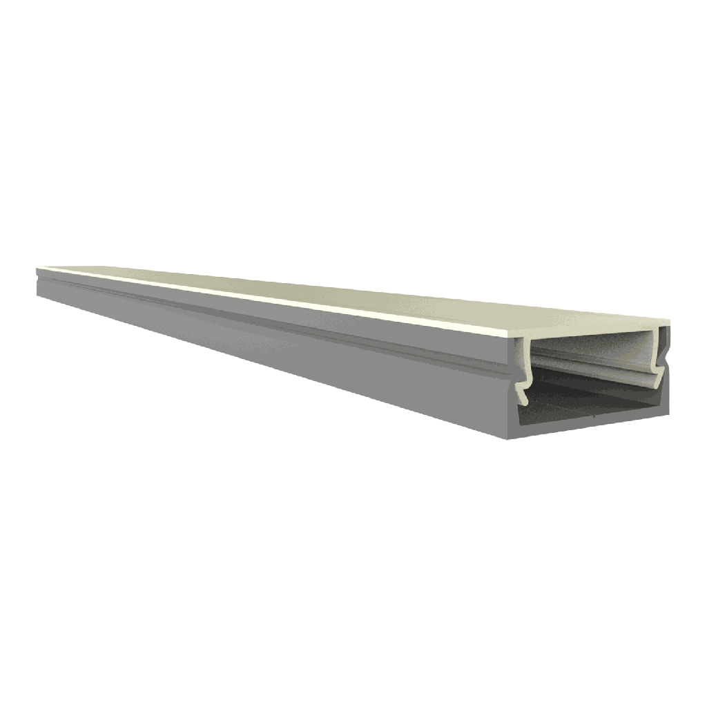 [613000114707] EXO-NLN1 AUFBAU PROFIL | 3M | LED MAX.14MM | ULTRAFLAT (Aluminium Eloxiert)