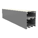 EXO-TI1-2 LEUCHTEN PROFIL | 3M | ALUMINIUM ELOXIERT | LED MAX.32MM | EXTRAWIDE