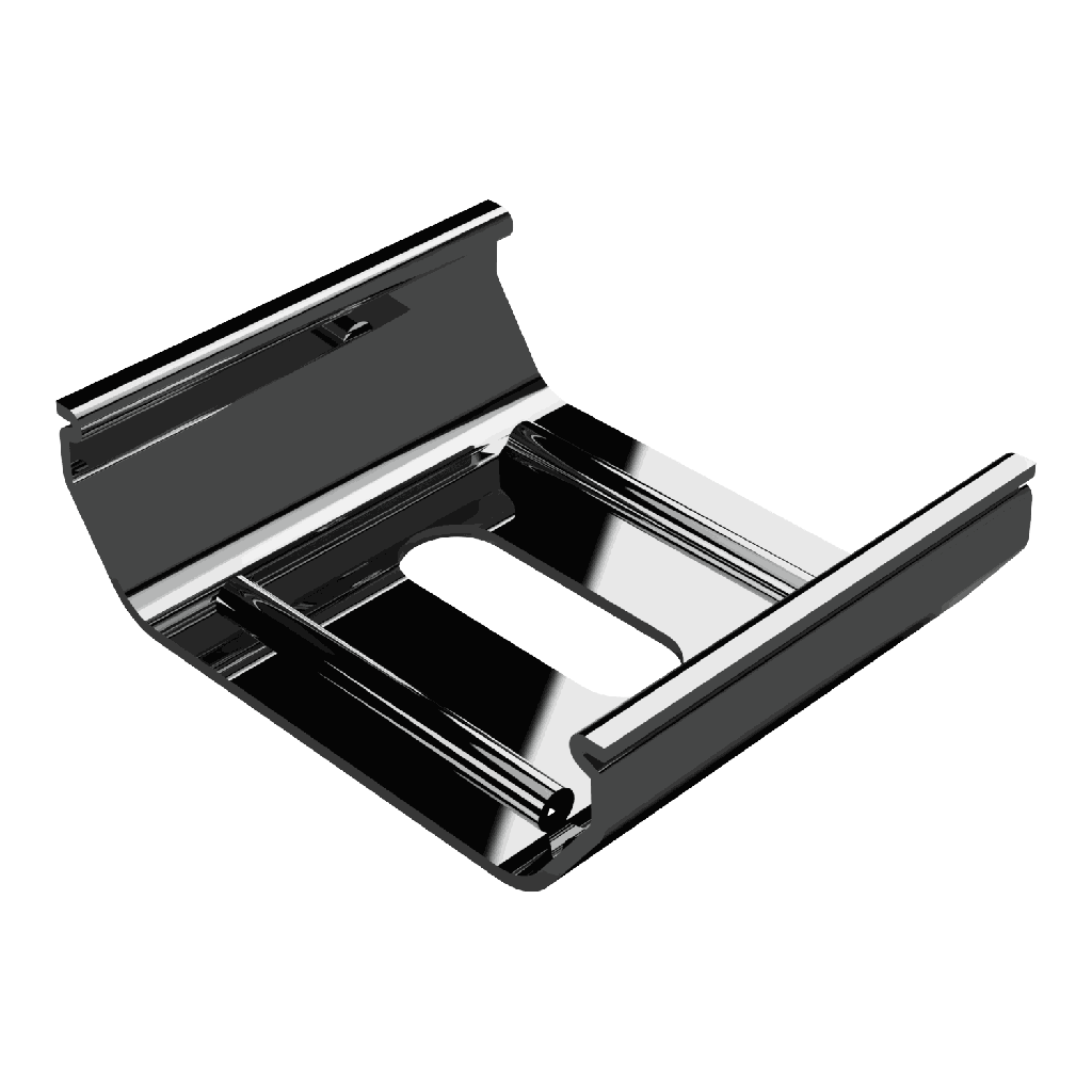[311000000009] SPS-TI1_32 Montageklammer SpringSteel f. LED Alu-Leuchtenprofil Exo-TI1_32 mit Alu-Inlay | innen | silber