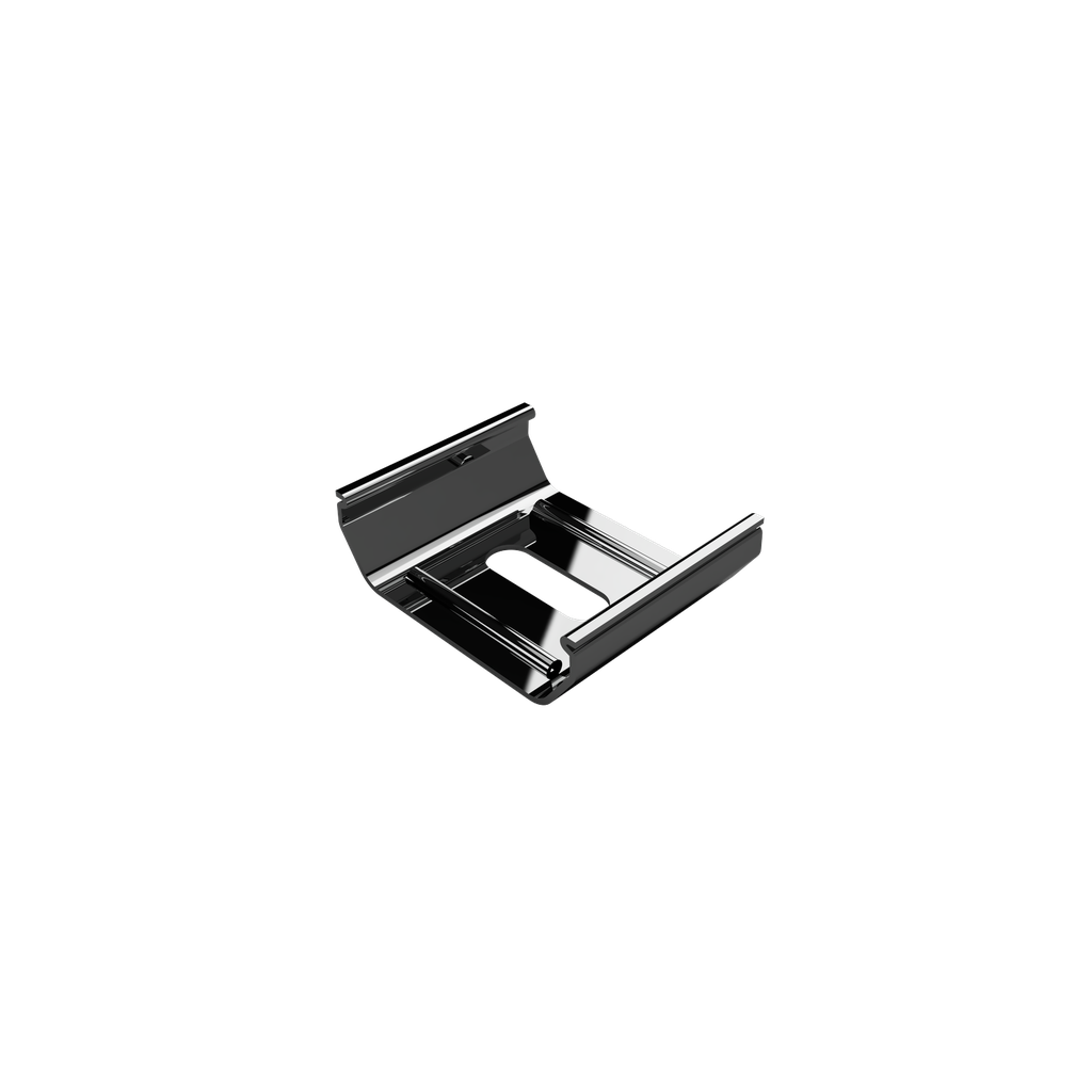 [311000000009] SPS-TI1_32 Montageklammer SpringSteel f. LED Alu-Leuchtenprofil Exo-TI1_32 mit Alu-Inlay | innen | silber