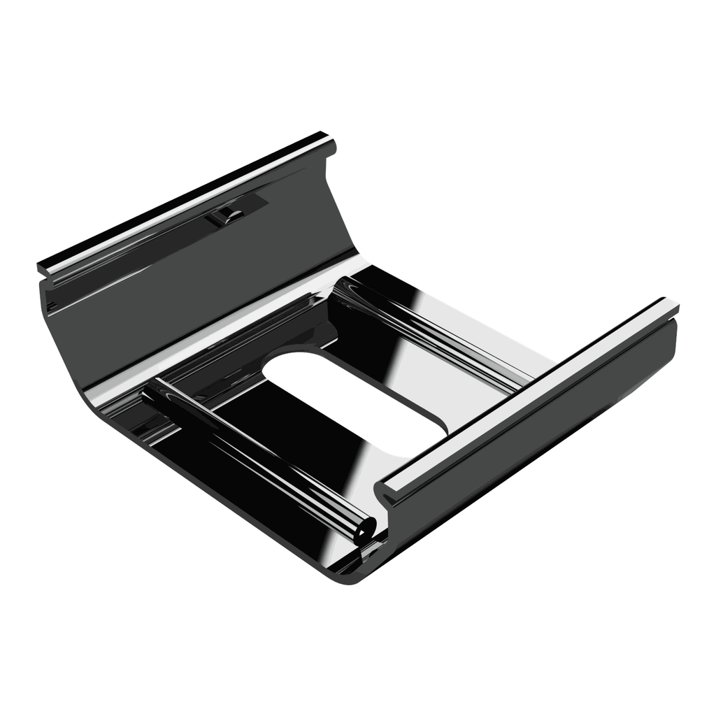 [311000000009] SPS-TI1_32 Montageklammer SpringSteel f. LED Alu-Leuchtenprofil Exo-TI1_32 mit Alu-Inlay | innen | silber