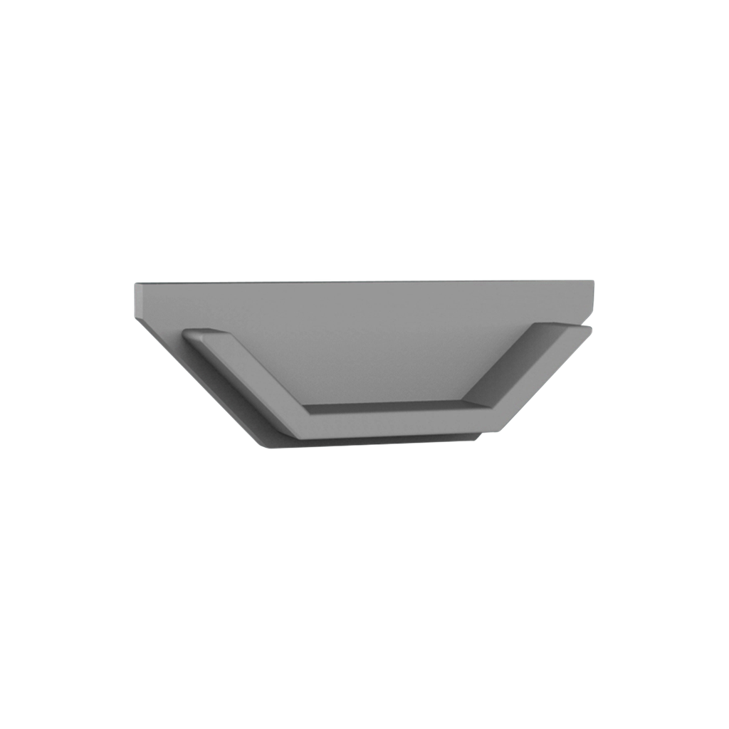 CAP-V1 Endkappe | ohne Loch | aluminium-silber