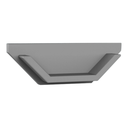 CAP-V1 Endkappe | ohne Loch | aluminium-silber