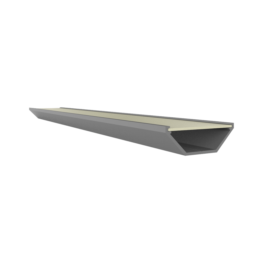 EXO-V1 ECK PROFIL | 2M | ALUMINIUM ELOXIERT | LED MAX.12MM | FLAT BACK