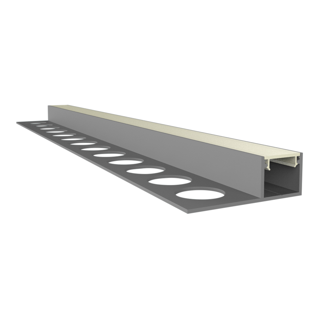 [612000810010] EXO-F0 FLIESSEN PROFIL | 2M | ALUMINIUM ELOXIERT | LED MAX.10MM | DIRECT+ULTRASLIM