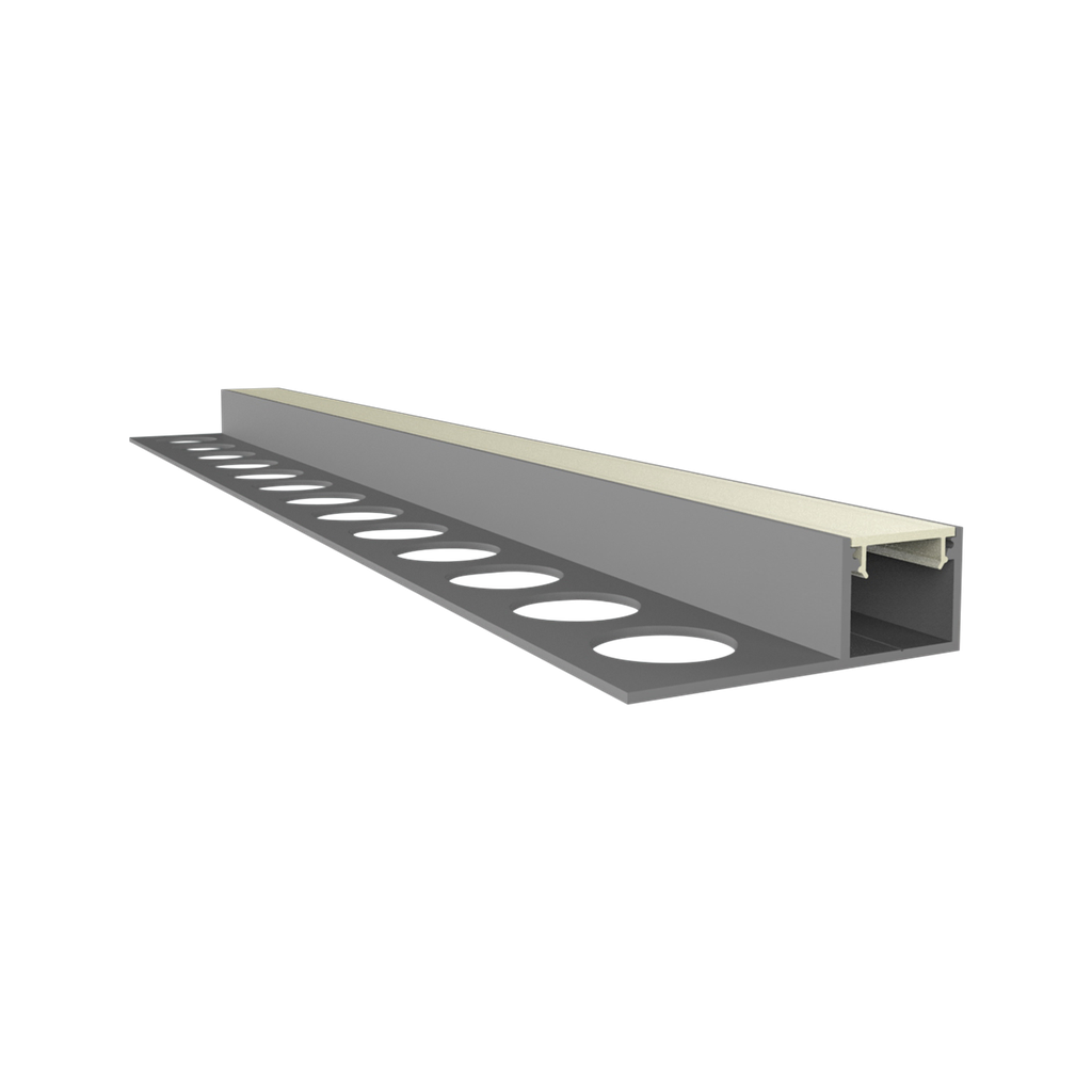 [612000810010] EXO-F0 FLIESSEN PROFIL | 2M | ALUMINIUM ELOXIERT | LED MAX.10MM | DIRECT+ULTRASLIM