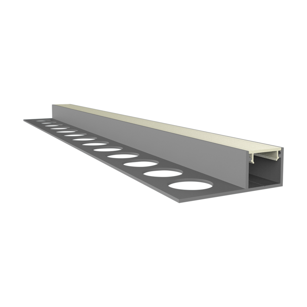 [612000810010] EXO-F0 FLIESSEN PROFIL | 2M | ALUMINIUM ELOXIERT | LED MAX.10MM | DIRECT+ULTRASLIM