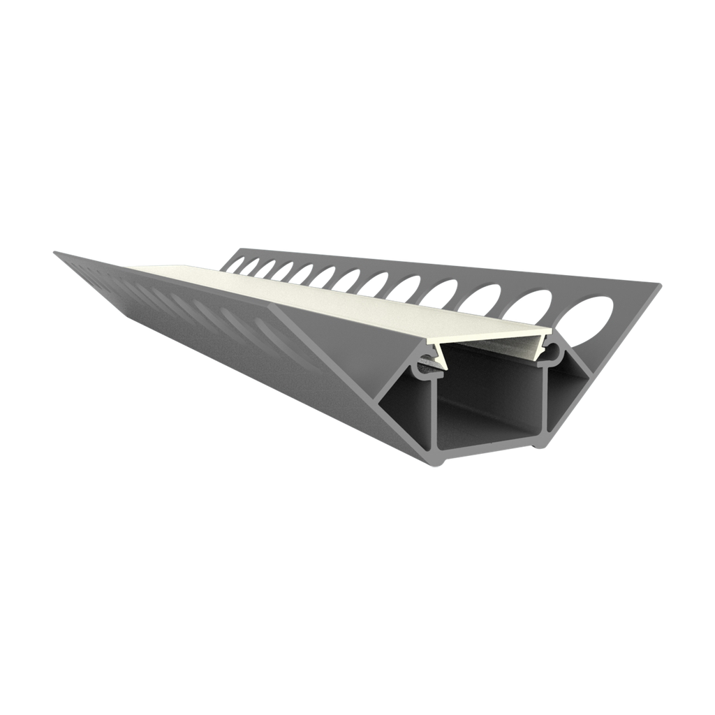 [612000861815] EXO-F2 FLIESSEN-ECK PROFIL | 2M | ALUMINIUM ELOXIERT | LED MAX.15MM | NARROW