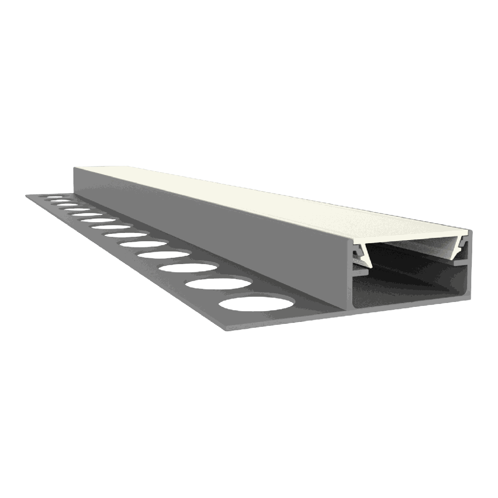 [613000838010] EXO-F1H FLIESSEN PROFIL | 3M | ALUMINIUM ELOXIERT | LED MAX.16MM | DIRECT+NARROW