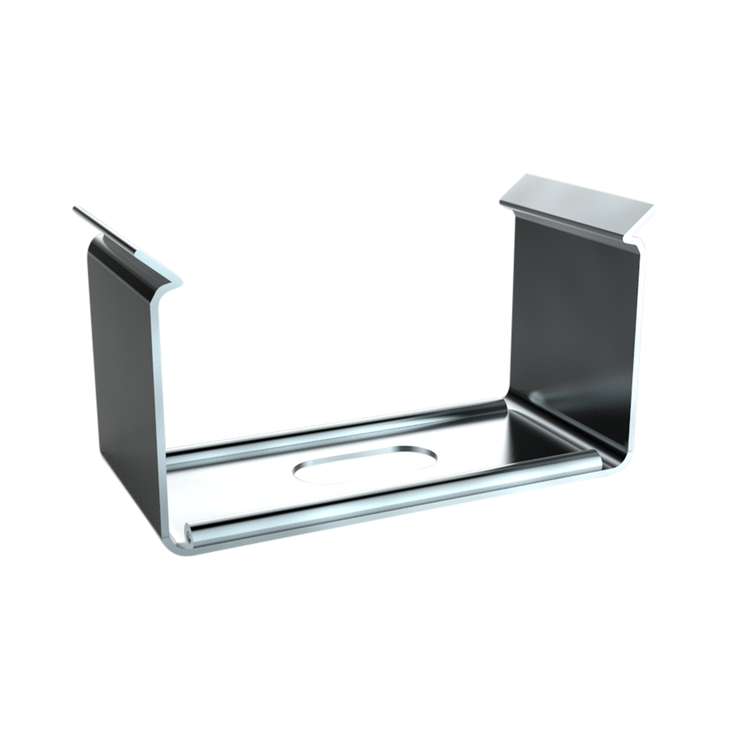 [311000000007] SPS-N1_16 Montageklammer SpringSteel f. LED Alu-Aufbauprofil Exo-N1_16 | silber