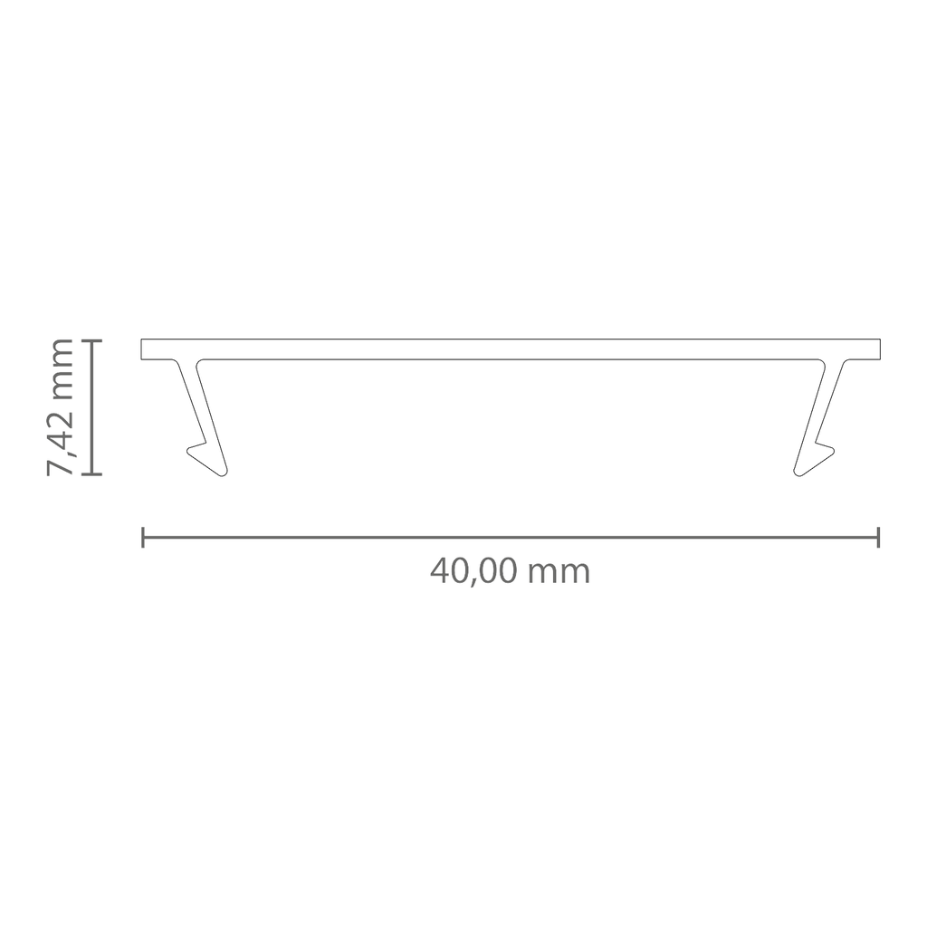 [412001055000] PC61 COVER | FLAT | 2M | OPAL SATINIERT | 65% TL | TI1