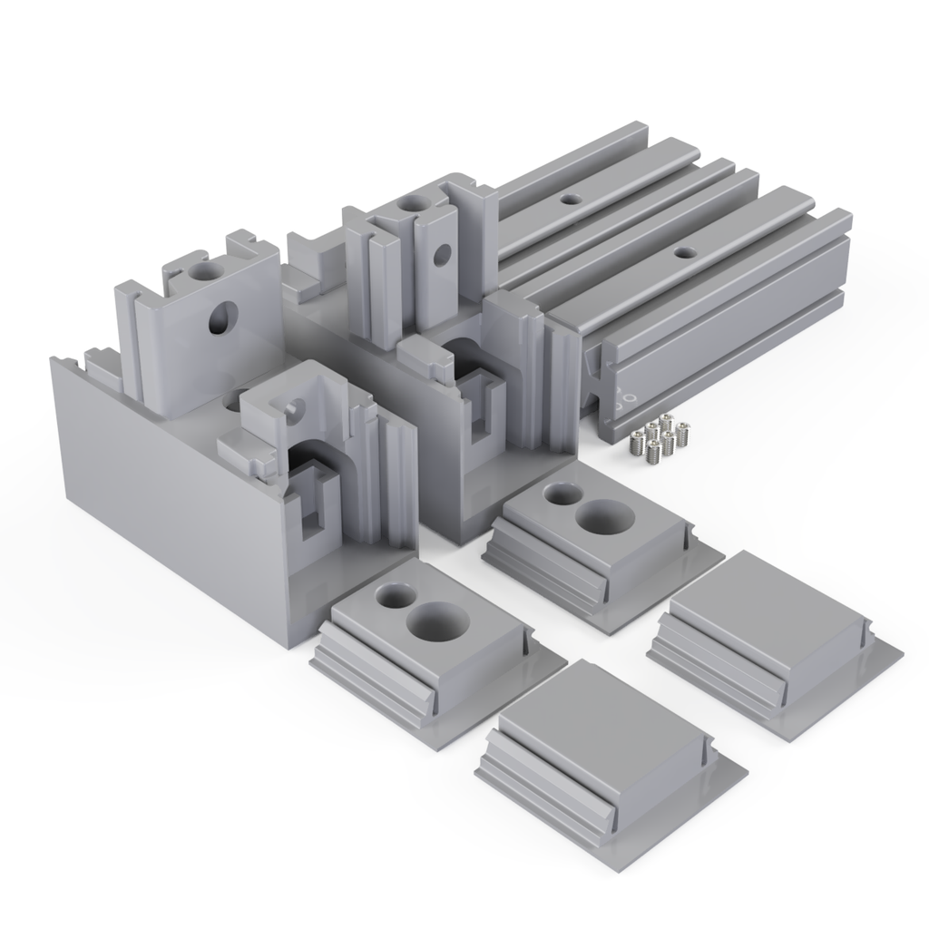 [510048129830] UP&DOWN N4 Set Abhängung aluminium silber