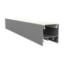 EXO-N4 AUFBAU PROFIL | 2M | ALUMINIUM ELOXIERT | LED MAX.24MM | FLAT+WIDE